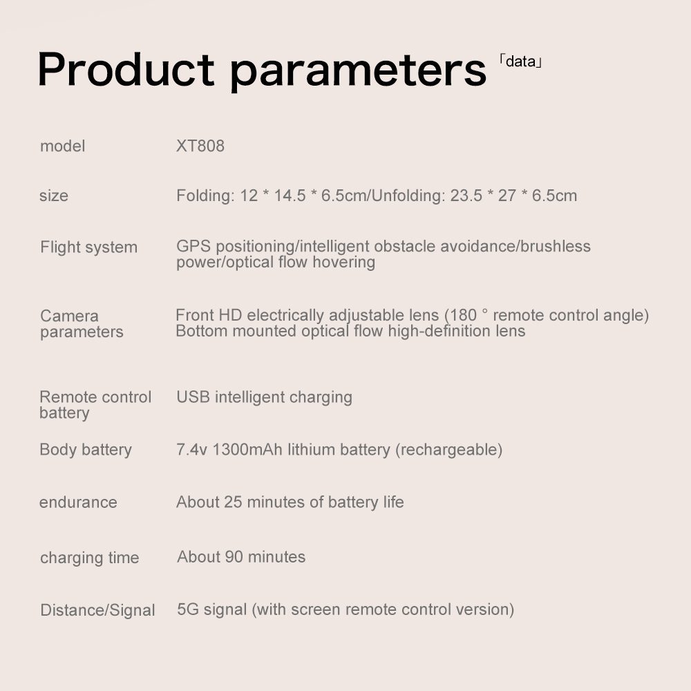 Professional GPS Drone 4K Hd Camera UAV XT808 - Afbeelding 16