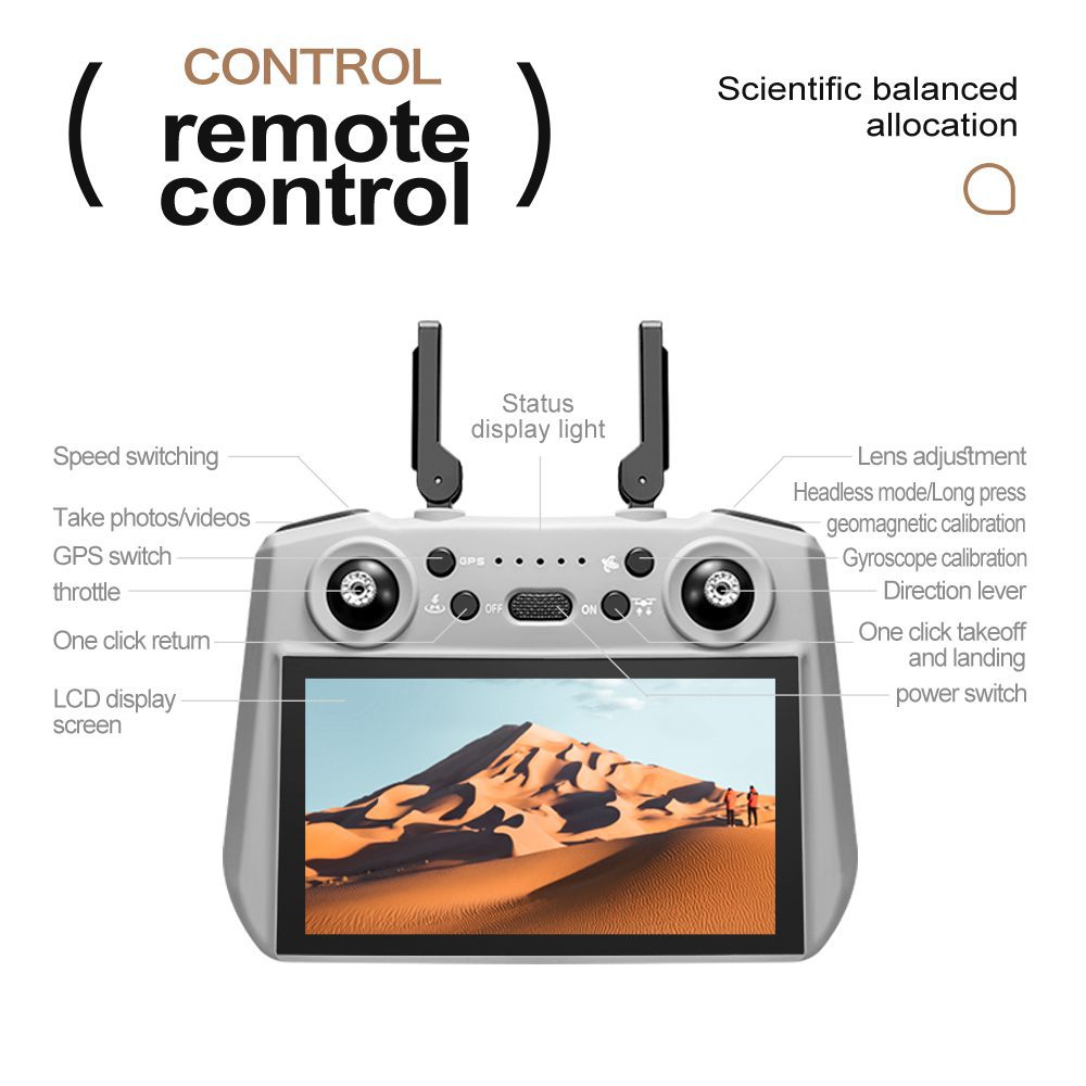 Professional GPS Drone 3-Axis Gimbal UAV XT709 - Afbeelding 10