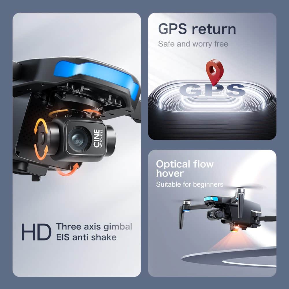 Professional GPS Drone 3-Axis Gimbal 4K HD UAV S-X1 - Afbeelding 36