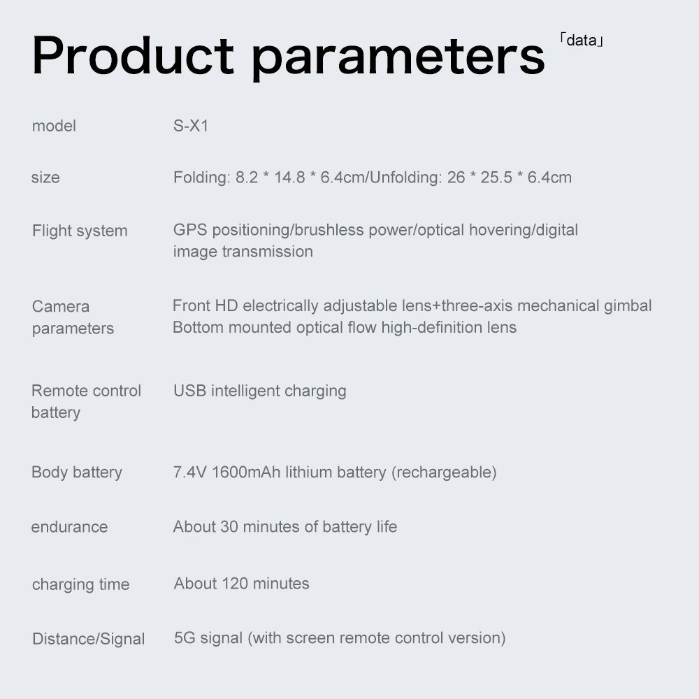 Professional GPS Drone 3-Axis Gimbal 4K HD UAV S-X1 - Afbeelding 18