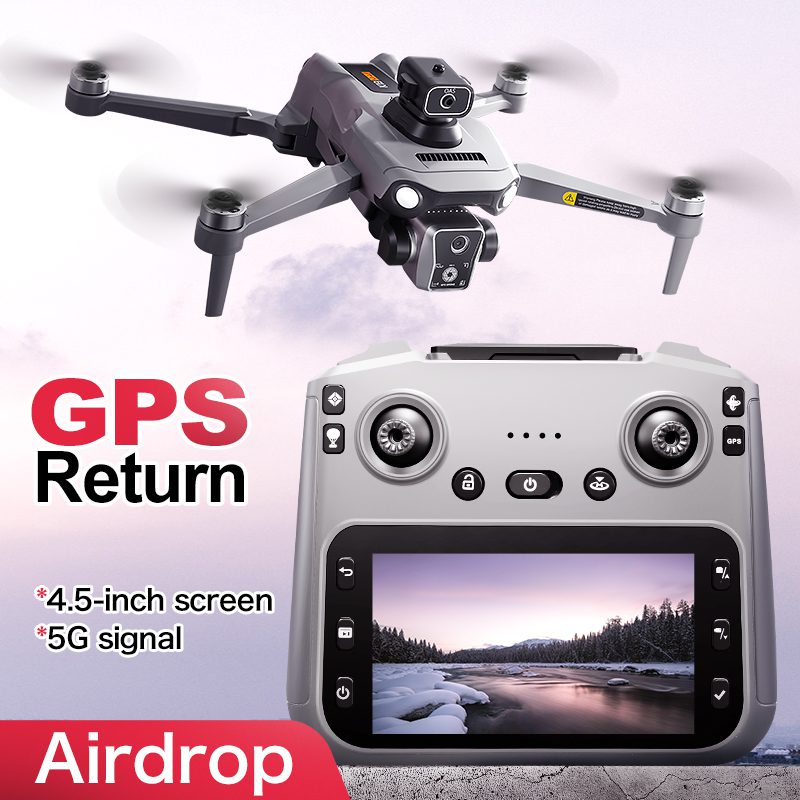 Airdrop GPS Drone 4.5" Screen 4K HD UAV K19MAX - Afbeelding 2